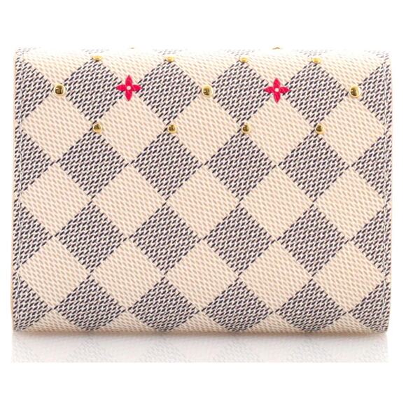 266. Louis Vuitton  Damier Azur Studded Victorine Wallet - Picture 3 of 5
